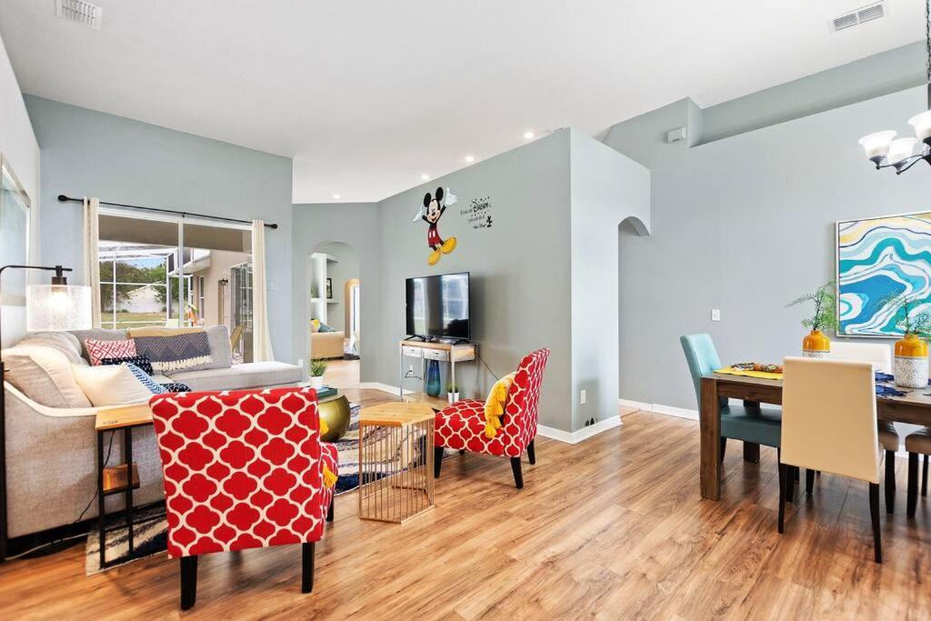 Spacious Disney Themed 5Bed Villa! Private Heated Enclosed Pool/Spa/Bbq! Davenport Extérieur photo
